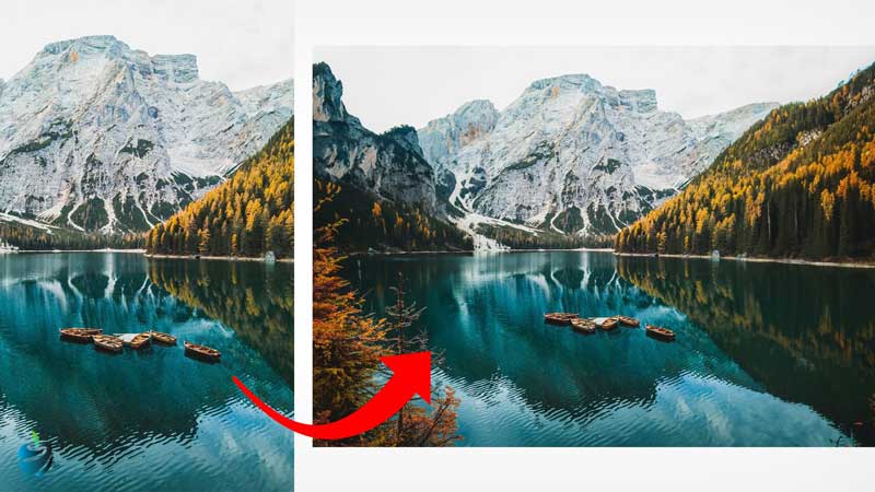 بزرگ کردن عکس در فتوشاپ با قابلیت Generative Fill